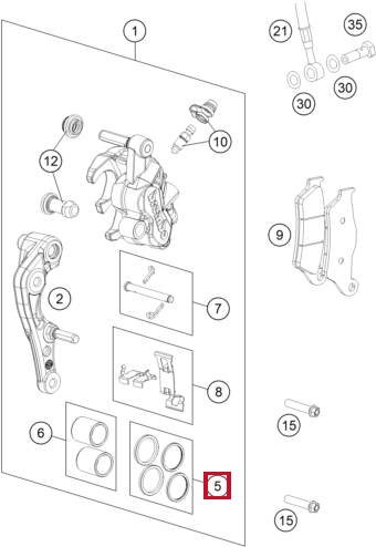 Zestaw naprawczy uszczelek 24mm
