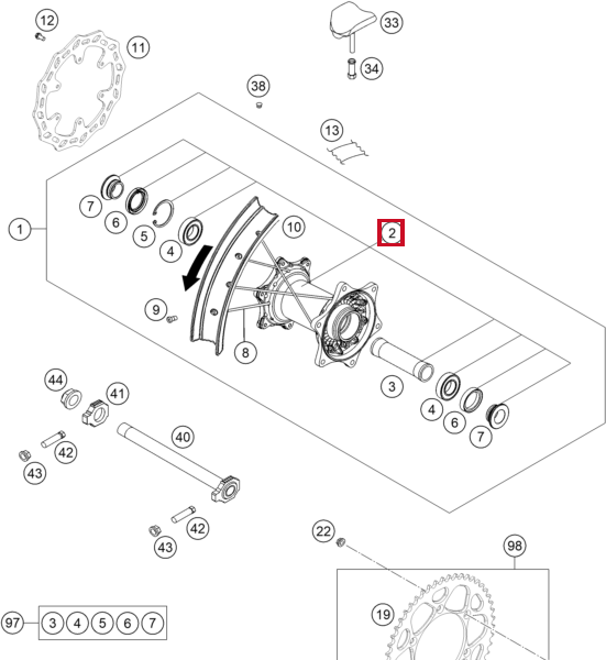 Piasta tylnego koła